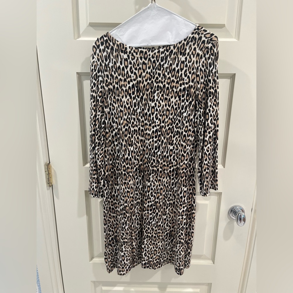 Tommy Bahama cheetah print long sleeve dress